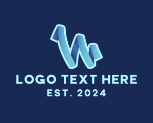 Digital Advertising Letter W logo