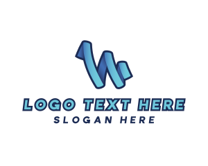 Digital Advertising Letter W logo