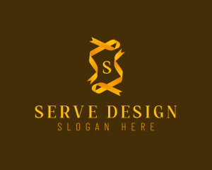 Golden Generic Ribbon  logo design