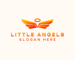 Halo Angel Wings logo design