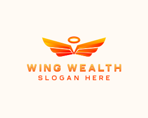 Halo Angel Wings logo design