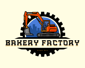 Excavator Machinery Mining  Logo