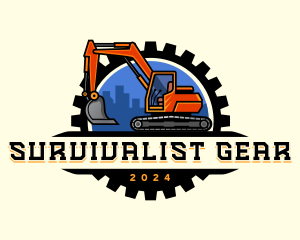 Excavator Machinery Mining  logo design