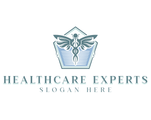 Caduceus Healthcare Laboratory logo design