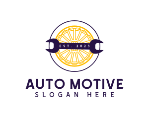 Auto Wheel Wrench logo design