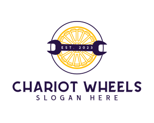 Auto Wheel Wrench logo design