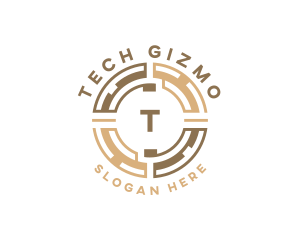 Tech Fintech Currency logo design