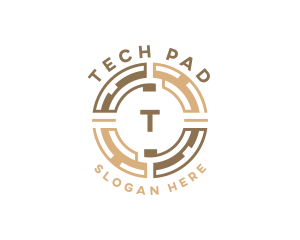 Tech Fintech Currency logo design