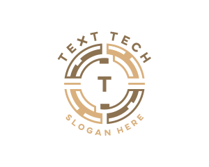 Tech Fintech Currency logo design