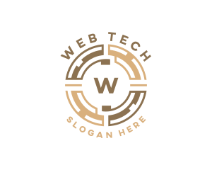 Tech Fintech Currency logo design