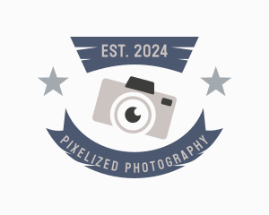 Retro Camera Banner logo design