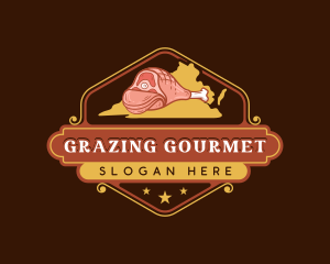 Ham Virginia Meat logo design