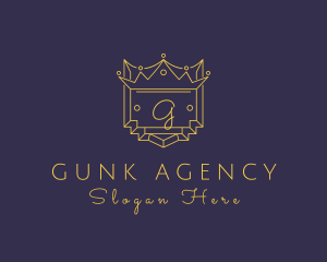 Premium Crown Crest logo design