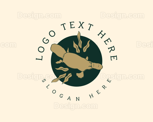 Nature Leaf Platypus Logo