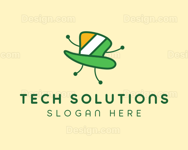 Dancing Leprechaun Hat Logo