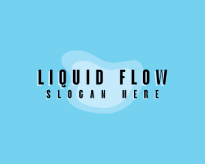 Liquid Blob Fluid logo design