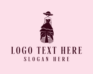 Elegant Fashion Gown Logo