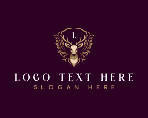 Elegant Deer Crest logo