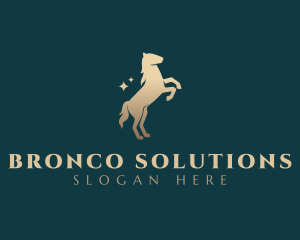 Horse Pony Silhouette logo design