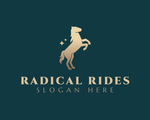 Horse Pony Silhouette logo design