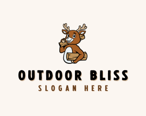 Deer Wood Camper  logo design