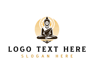 Buddha Meditation Spiritual logo