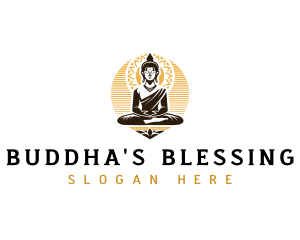 Buddha Meditation Spiritual logo