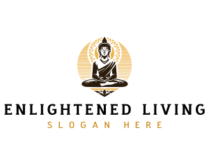 Buddha Meditation Spiritual logo