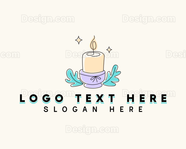 Relaxing Wax Candle Logo