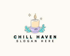 Relaxing Wax Candle logo design