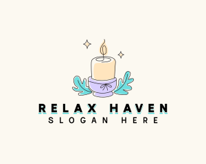 Relaxing Wax Candle logo design