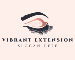 Feminine Eyelash Microblading logo design