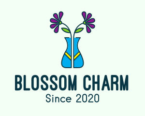 Ornamental Flower Vase logo design