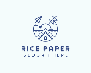 Courier Plane Delivery logo design