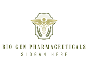 Medical Laboratory Caduceus logo design