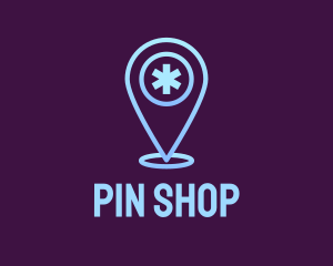 Asterisk Locator Pin logo