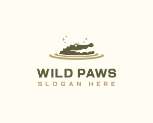 Crocodile Wild Animal logo design