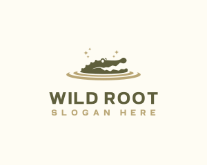 Crocodile Wild Animal logo design