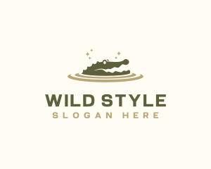 Crocodile Wild Animal logo design