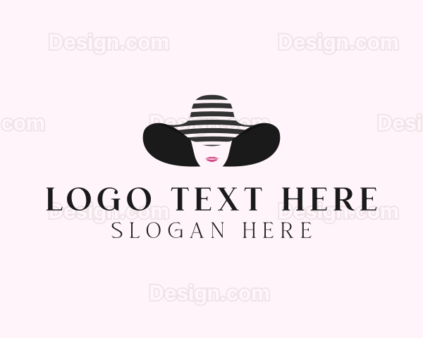 Woman Fashion Sunhat Logo