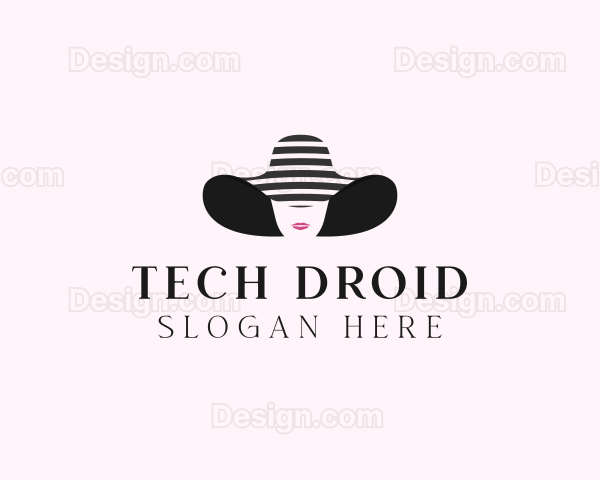 Woman Fashion Sunhat Logo