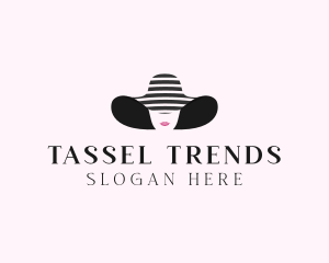 Woman Fashion Sunhat  logo design