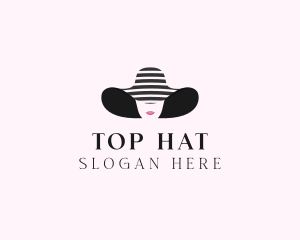 Woman Fashion Sunhat  logo design