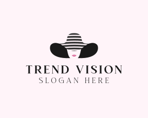 Woman Fashion Sunhat  logo design