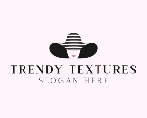 Woman Fashion Sunhat  logo design