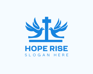 Cross Dove Faith logo