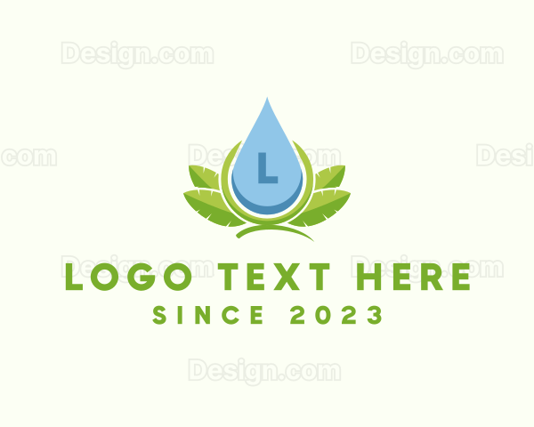 Organic Natural Liquid Droplet Logo