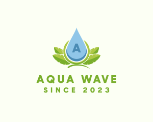 Organic Natural Liquid Droplet  logo design