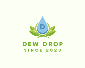 Organic Natural Liquid Droplet  logo design