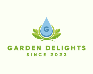 Organic Natural Liquid Droplet  logo design